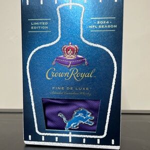 New Crown Royal NFL Box And Bag